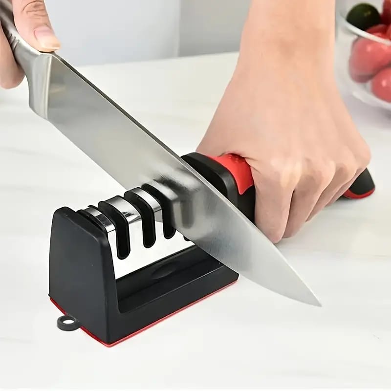 Professional Knife Sharpener - Tungsten Steel, Diamond & Ceramic