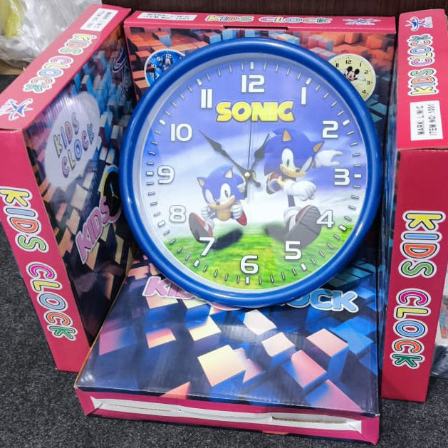 Kids Room Sonic Wall Clock