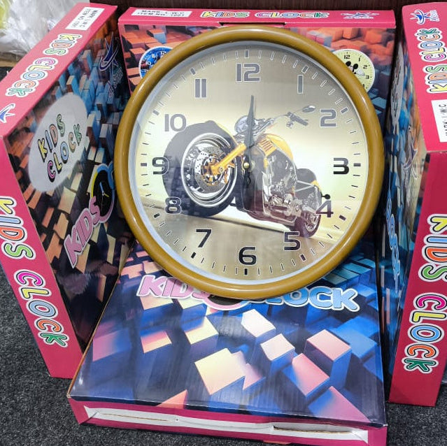 Kids Room Bike Wall clock