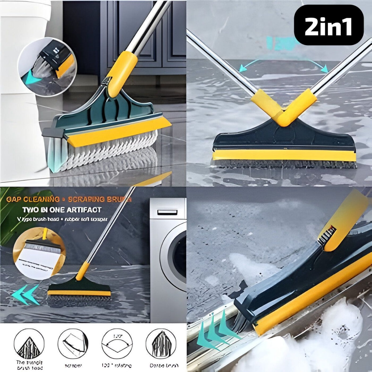 2 in 1 Brush Viper Mop