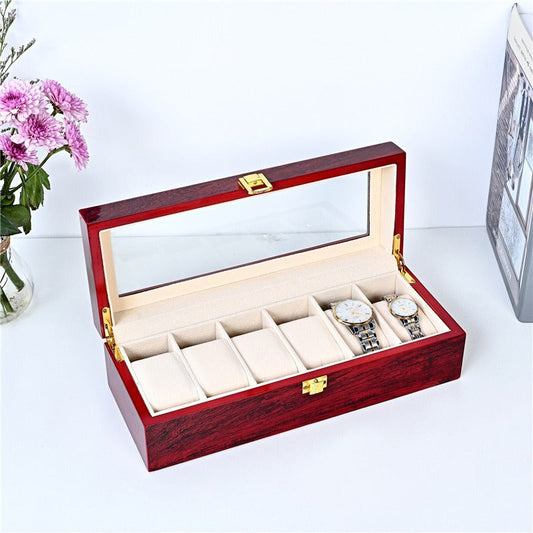Wooden watch display organizer - Premium quality wooden watch box