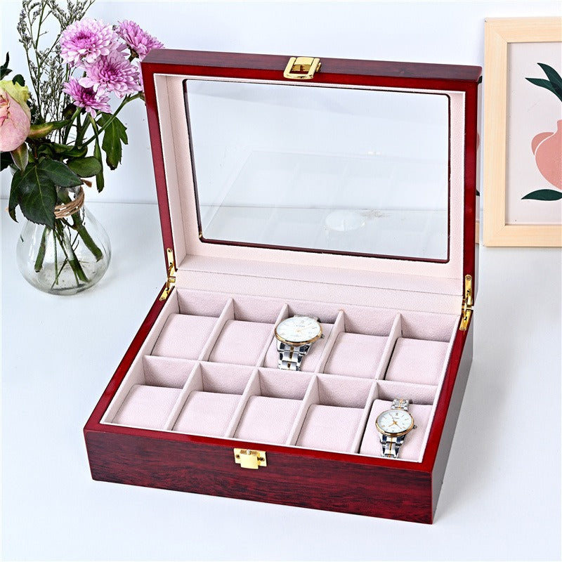 Wooden watch display organizer - Premium quality wooden watch box