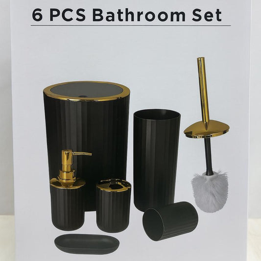 6pcs Bathroom Set Plastic