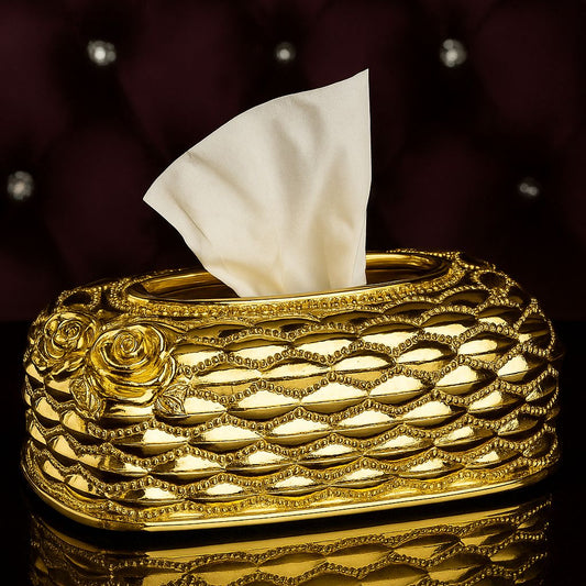 Golden Luxurious Tissue Box