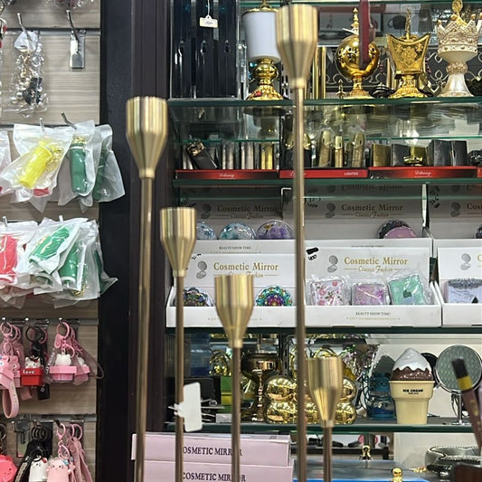 Metal Golden Candle Stand