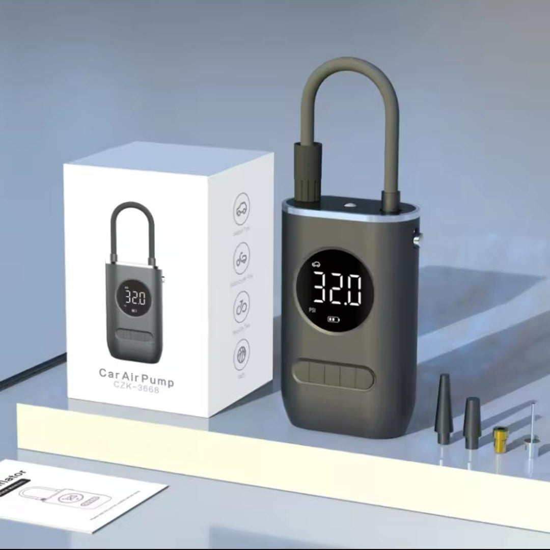 Tire Inflator, Portable Air Compressor Pump with USB Charging, 150PSI