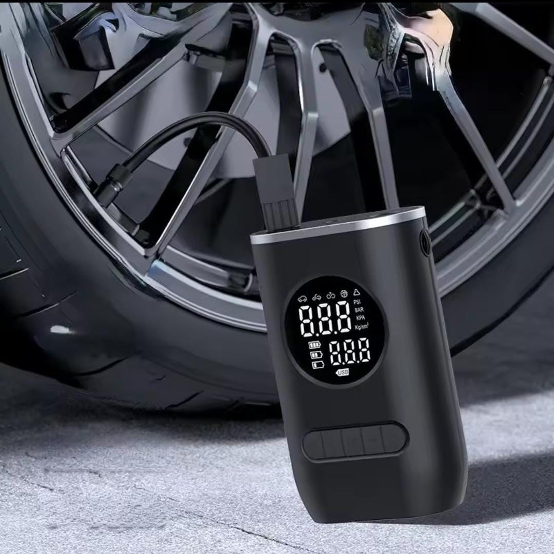 Tire Inflator, Portable Air Compressor Pump with USB Charging, 150PSI