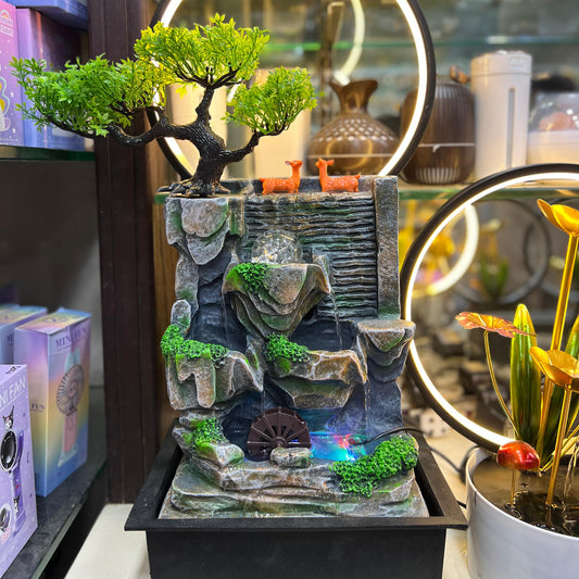 Led Electric Fountain Fiber Material Size:26x9inch