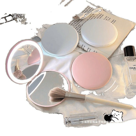 Led Pocket Mirror Rechargeable Single Light