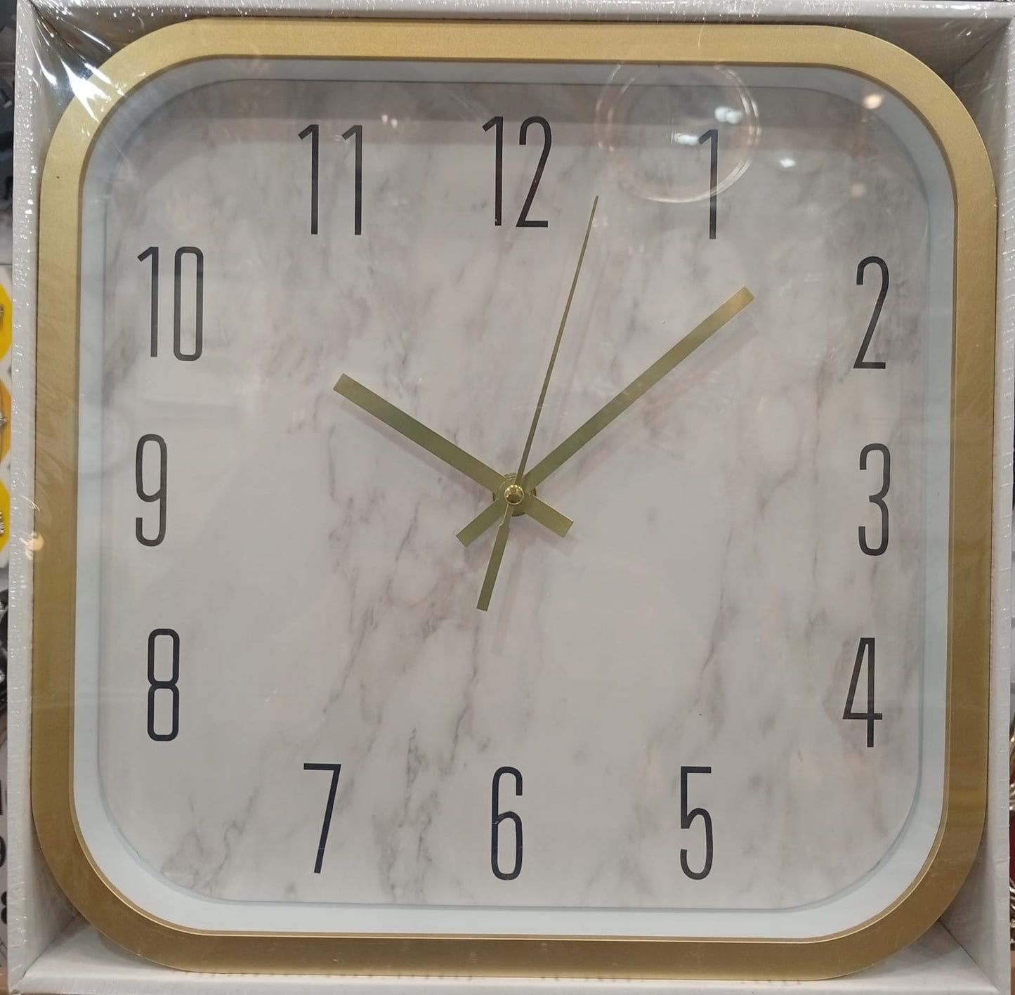 Modern Gold-Edge Wall Clock