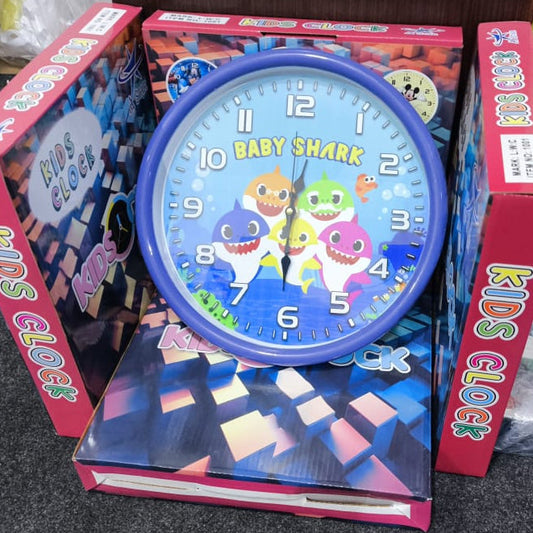 Kids Room Baby Shark Wall Clock