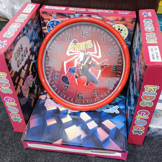 Kids Room Spider Man Wall Clock