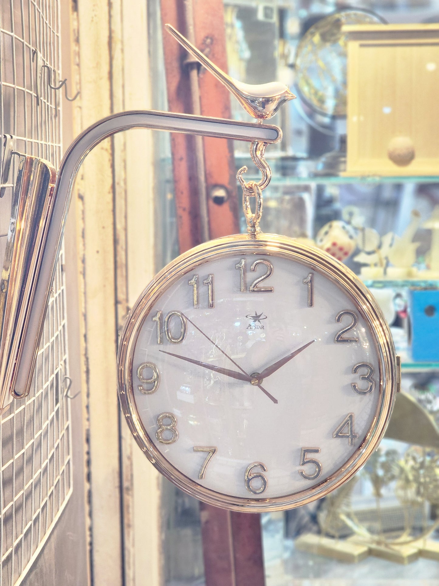 Double Sided Clock Gears Moving