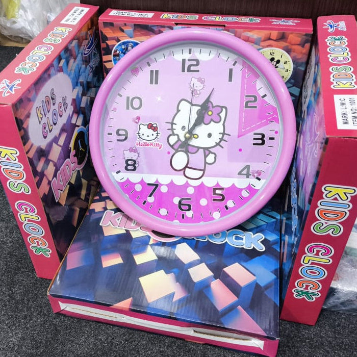 Kids Room Hello Kitty Wall Clock