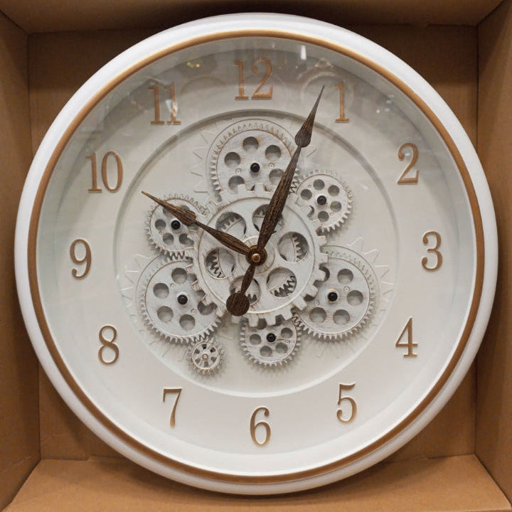 Wall Clock Gears Moving