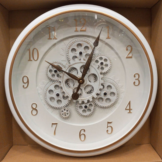 Wall Clock Gears Moving