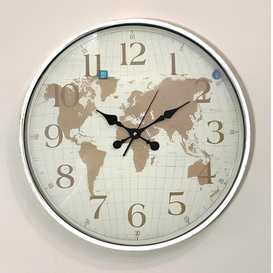 Antique World Map Wall Clock Imported Quality