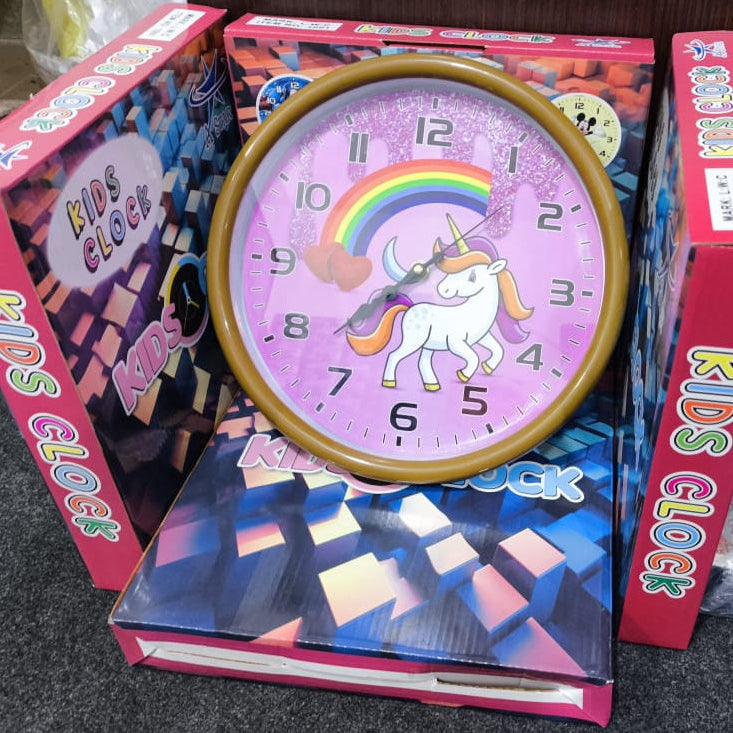 Kids Room Unicorn Wall Clock